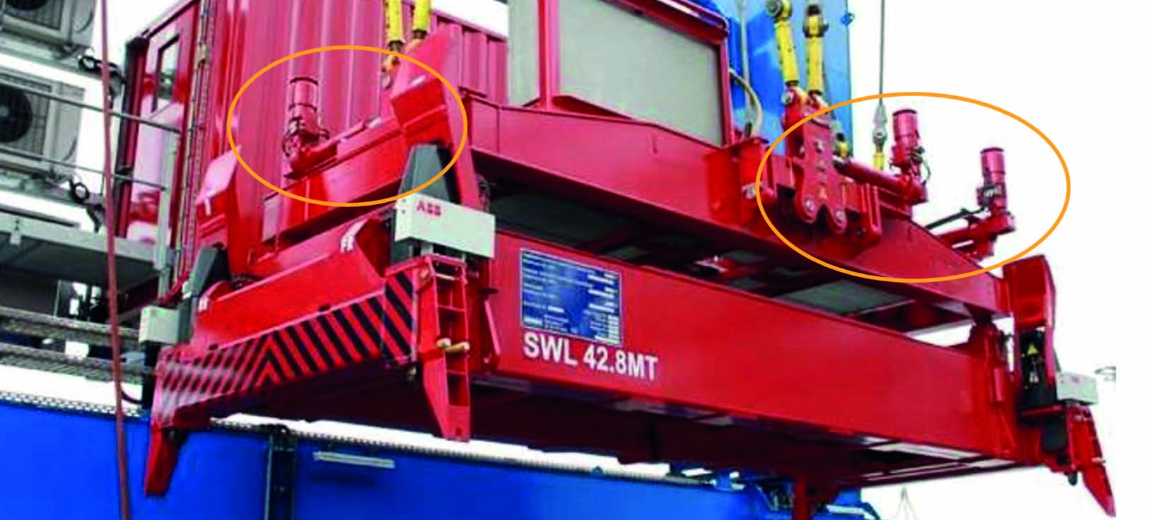 ADE Elektromechanische cylinders voor containerkranen - ATB Automation