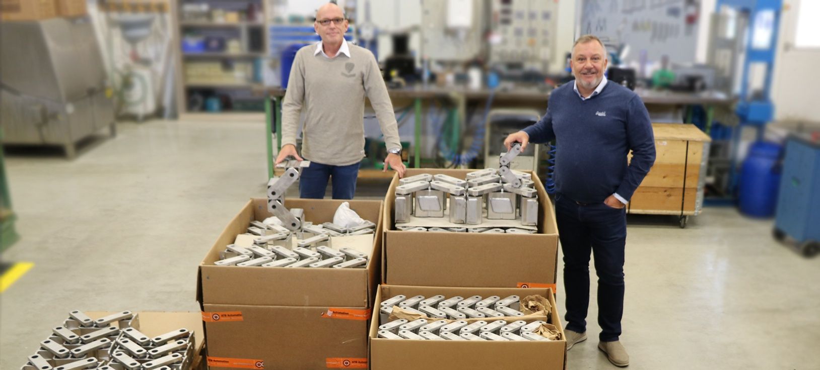 Large stock ROSTA stainless steel tensioner mountings - ATB Automation