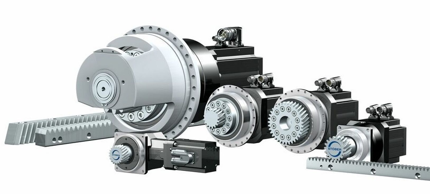 Rack and pinion drives with synchronous servo motors ATB Automation