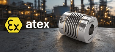 Accouplement à soufflet métallique certifié ATEX dans un environnement industriel