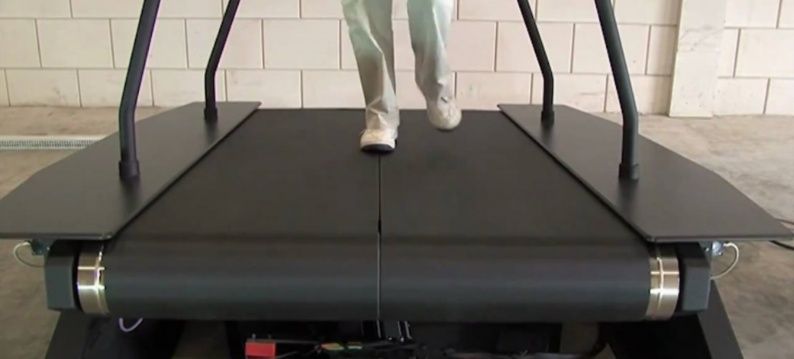 Medical belt treadmill with Exlar electric roller screw actuator