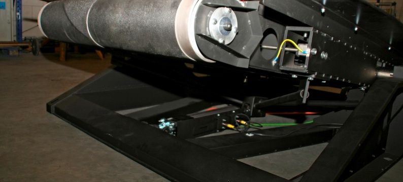 Medische loopband met Exlar elektrische rollerscrew actuator