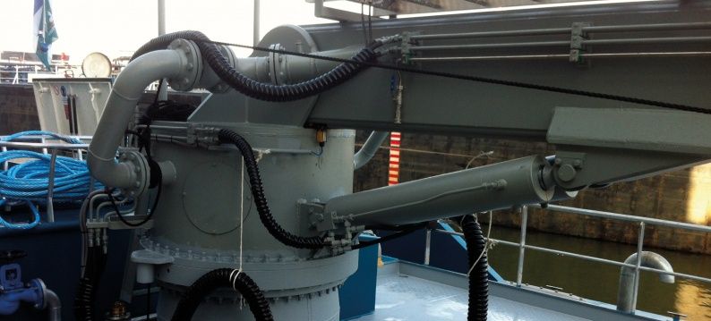 Torriani bunker crane with slewing ring bearing