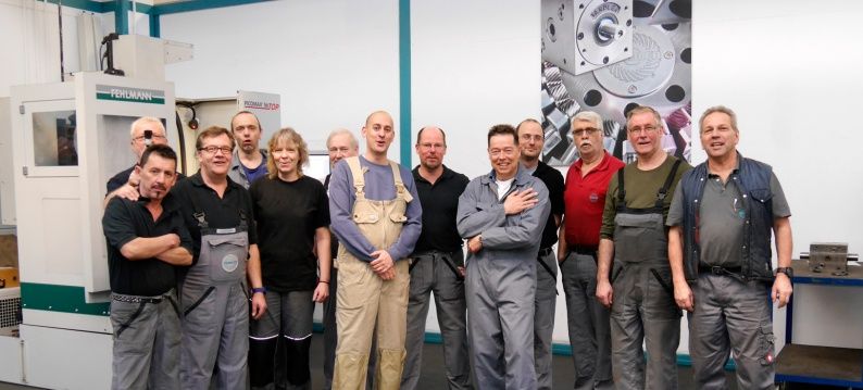 Factory visit Tandler production group picture