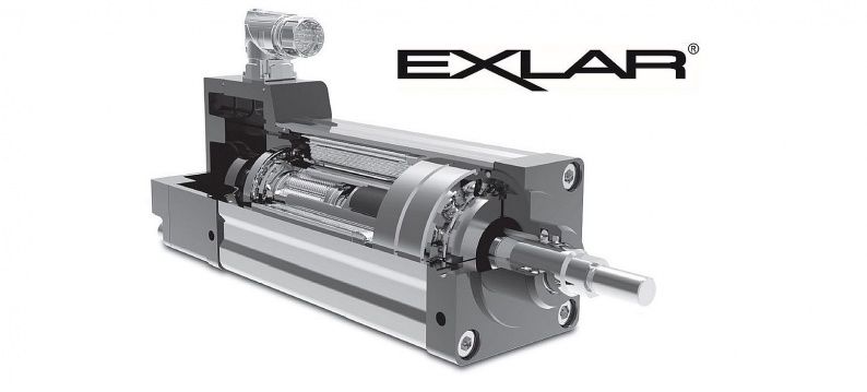 GTX actuator open model Exlar Logo