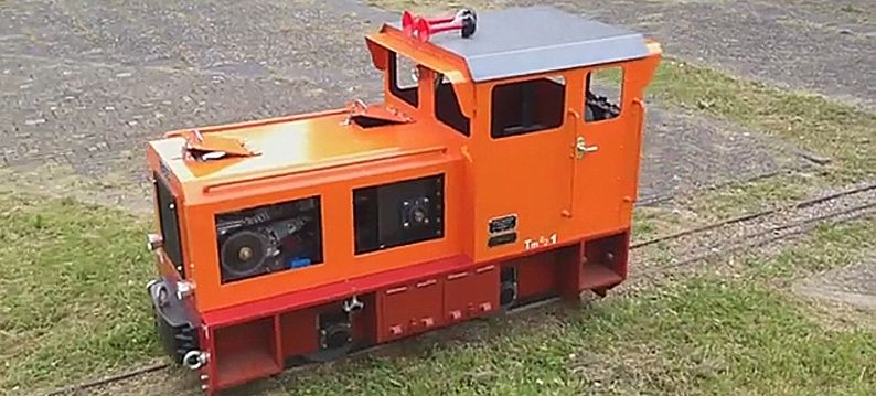 Rosta belt tensioner in mini locomotive