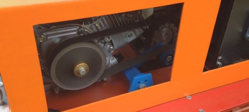 Rosta belt tensioner in mini locomotive