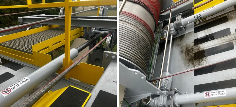 ade elektromechanische cylinders loopkraan grave