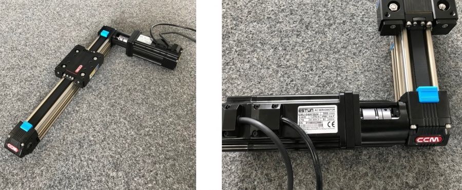 CCM lineaire as met Estun servomotor